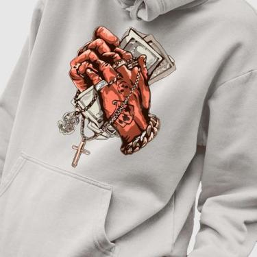 Imagem de Blusa Moletom Genuine Grit Masculina Estampada Algodão 30.1 Blessed Mo