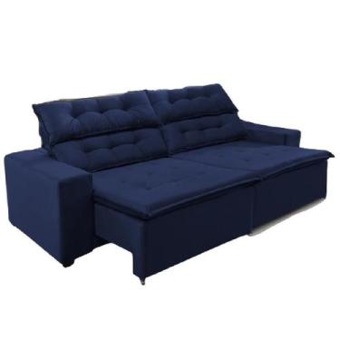 Imagem de Sofá Concept 2,90 metros Retrátil e reclinável com Molas  Suede Light 