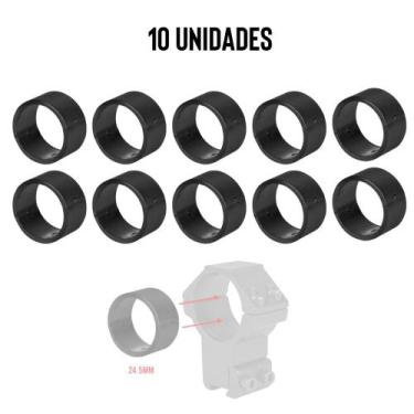 Imagem de Combo 10 un. Tubo Adaptador Para Luneta 30mm para 24.4mm - AR15 Sport