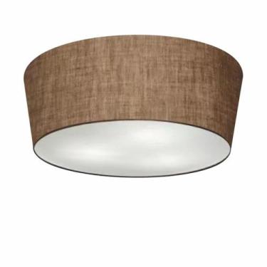 Imagem de Plafon Cone Md-3004 Cúpula em Tecido 15/50x40cm Café - Bivolt - Vivare