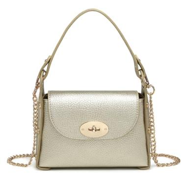 Imagem de VONMAY Bolsa feminina pequena transversal cravejada para noite bolsa clutch bolsa bolsa de mão para casamento/formatura/festa de coquetel, Dourado