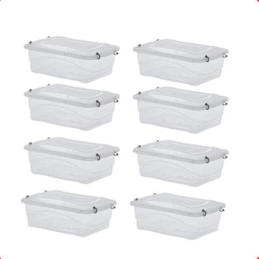 Imagem de Kit 8 Caixa Organizadora Decorativa Multiuso 2,5 Litros - Paramount