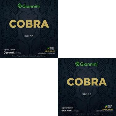 Imagem de Kit 2 Encordoamento Ukulelê Giannini Cobra Concert Soprano GEUKSC Nylo