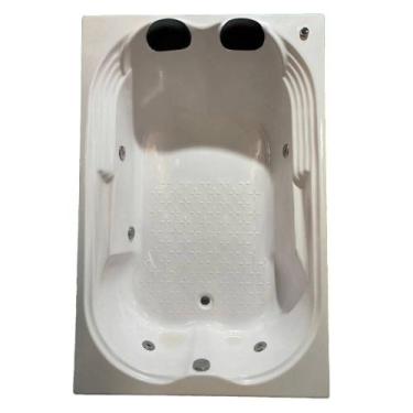 Imagem de Banheira Dupla Tulipa COMBATE com hidro em acrílico - LineaPlas, 1,70X