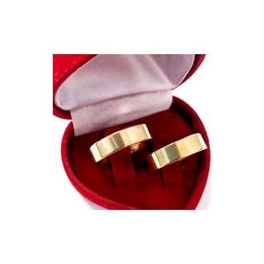 Imagem de Alianças Noivado 5 mm Ouro 18 Kilates Casamento 6.00 Gr