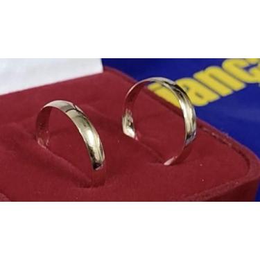 Imagem de Alianças Par 3 mm Ouro 18 kilates 3 Gramas Maciça - Alianças Ouro 18 K