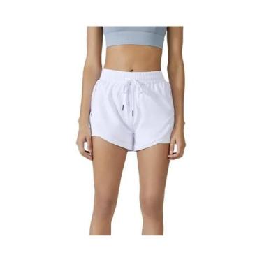 Imagem de Shorts de Yoga Neon Feminino - Fitness, Elastano, Elástico para Corrid