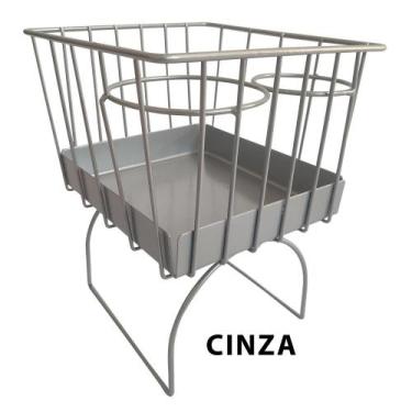 Imagem de Cesto Tunel Do Fusca Porta Copos Porta Treco (cinza) - Nacional, CINZA