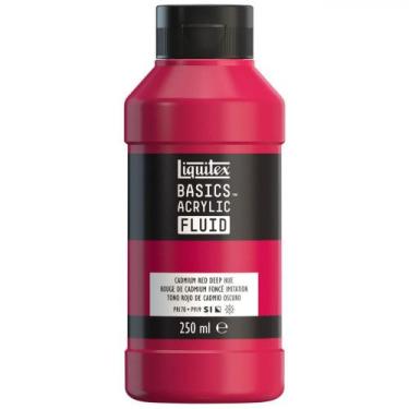 Imagem de Tinta Acrílica Liquitex Basics Fluid 250ml Cad Red Deep Hue, Fluid