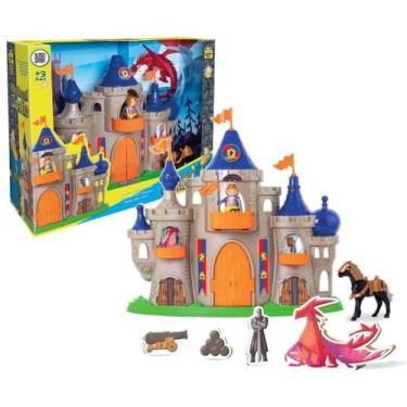 Imagem de Castelo c/ Acessórios menino menina brinquedo infantil - Samba Toys
