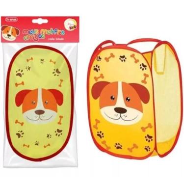 Imagem de Cesto Porta Treco Brinquedos Roupa Suja Cachorro - Art House Kids