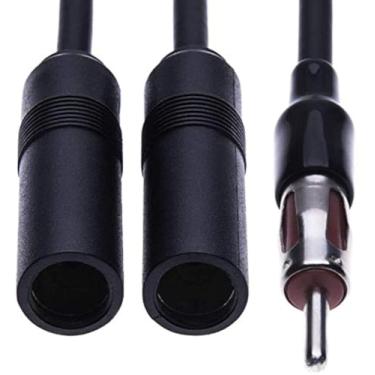 Imagem de Divisor universal de rádio para carro DIN Aerial Y da Keple | Diversidade macho para fêmea extensão de antena de navegação de chumbo 1,5ft