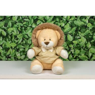 Imagem de PELUCIA SAFARI LEÃO PROVENCE 22 CM - PARA DECORAÇÃO (Camiseta e gravata caqui liso)
