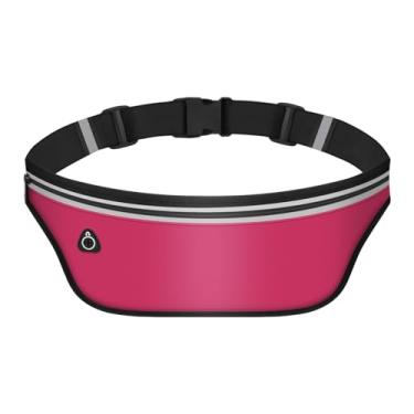 Imagem de Pochetes ultrafinas para mulheres e homens, cinto de corrida fino, bolsa de corrida, impermeável, cinto para dinheiro, rosa, Tendência