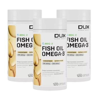 Imagem de 3x Ômega 3 Fish Oil Epa 660 Dha 440 Dux 120 Capsulas, Sem Sabor