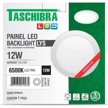 Imagem de Luminaria Led Plafon Taschibra Lys Embutir Redondo 12W 6500K 16,5Cm