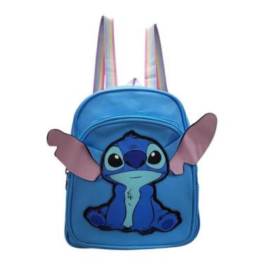 Imagem de Mochila De Costas Escolar Infantil Creche Stitch E Angel - Lika Bijute