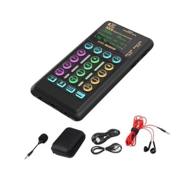 Imagem de Kokiya Equipamento de estúdio de cartão de som ao vivo, plugue de controle de volume portátil e trocador de voz de transmissão sem perdas