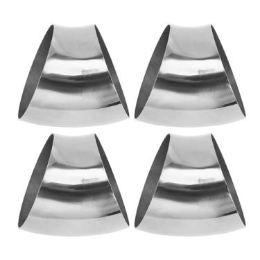 Imagem de Motoforti 4 peças 45 graus mandril curva cotovelo carro modificado tubo de escape tubulação 10.8 cm espessura OD 1,2 mm/18GA 108x125x1,2 mm 201 aço inoxidável tom prata