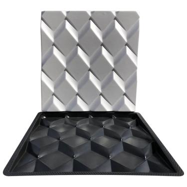 Imagem de Forma 3D Gesso e Cimento ABS - Polígonos 30x30