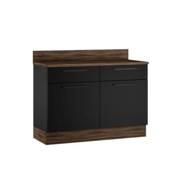 Imagem de Balcão Exclusive em Aço 120cm para Cozinha Itatiaia com 2 portas e 2 G