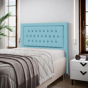 Imagem de Cabeceira Pegasus 160 Premium / A-043 Couro Artificial Azul Bebê - ARA