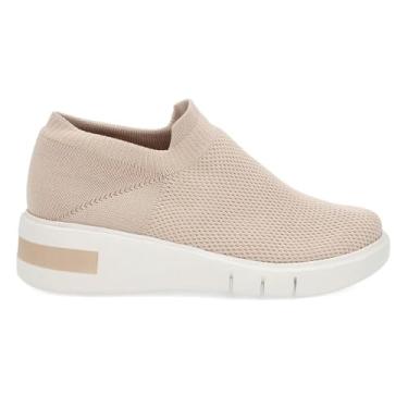 Imagem de Tênis Usaflex Feminino Slip On Tricot Detalhe Sola Casual Blush Am01004003 34