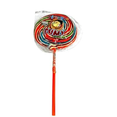 Imagem de Pirulito Gigante 160 gr Psicodélico redondo 13cm Colorido