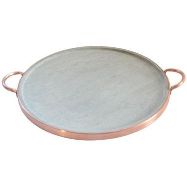 Imagem de Forma De  Pedra sabão Para Pizza 22 cm - Leônidas