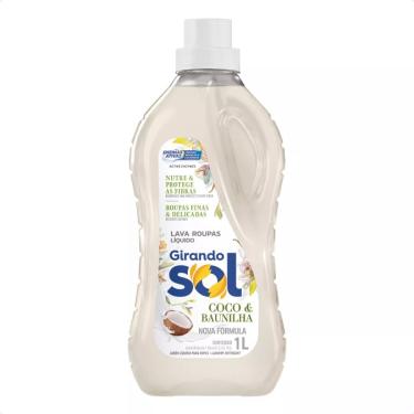 Imagem de Lava Roupas Líquido Girando Sol 1 Litro Coco e Baunilha