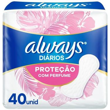 Imagem de Always Proteção com Perfume Protetor Diário 40 Unidades