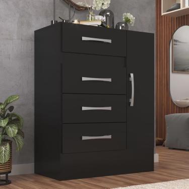 Imagem de Cômoda Sapateira Grande 4 Gavetas 1 Porta