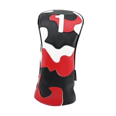 Imagem de UGPLM Tampa da capa da cabeça do clube de golfe forro de pelúcia à prova de arranhões, caixa de proteção contra sugestões de golfe, elegante, suprimentos de, Vermelho, Dr