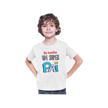 Imagem de Camiseta Infantil Eu tenho um Super Pai Branca - Del France, 02