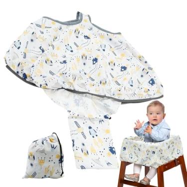 Imagem de Capa Para Carrinho de Bebé - Revestimento Para Cadeirão Infantil,Capa Macia para Carrinho de Bebê e Cadeira Alta, Capuz Portátil de Segurança para Crianças