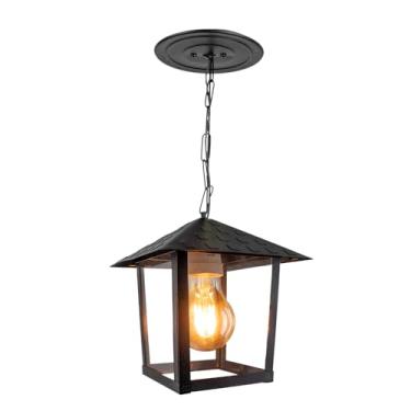 Imagem de Pendente Colonial Nina Vidro Liso - Preto