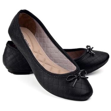 Imagem de Sapatilha feminina macia confortável flexível M50 (PRETO, BR, Adulto, Numérico, 38)