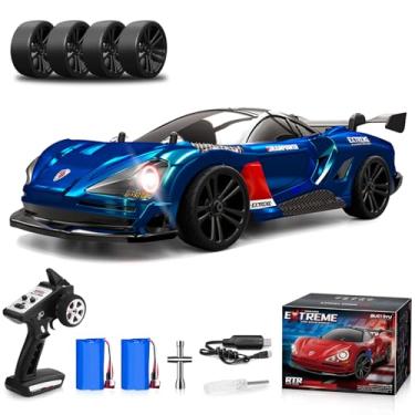 Imagem de 1/16 Fast RC Cars for Adults, RC Drift Car, 38KM/H High-Speed 4WD, Full Proportional Control, 6 LED Light Modes, 2 Rechargeable Batteries, RTR Drifting for Adults, Gift for Boys Kids and Girls