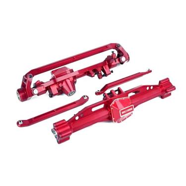 Imagem de BEAXTURBO Racing Upgrade Parts CNC Aluminum #7075 Front and Rear Axle Kit for AXIAL SCX6 Trail Honcho 1/6 (red)