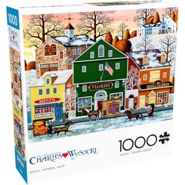 Imagem de Buffalo Games - Charles Wysocki - carnes, flores, chapéus - Quebra-cabeça de 1000 peças