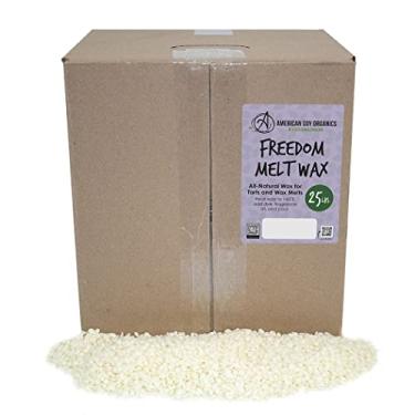 Imagem de American Soy Organics - Contas de cera Freedom So para derretimento – Contas de cera de soja para micro-ondas – Suprimentos de fabricação de derretimento de soja premium (caixa de 11 kg)