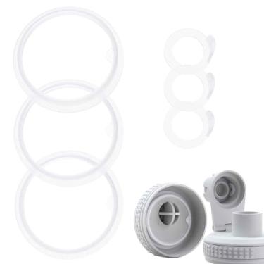 Imagem de Linkidea Conjunto de 3 juntas de substituição para garrafa de água compatível com tampa de bico TAKEYA Actives 510 g/623 g/680 g/947 g/1,134 g, vedação de borracha à prova de vazamento com pinça para