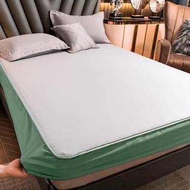 Imagem de Capa de Colchão Impermeável Slip com Elástico Antiácaro e Antialérgico