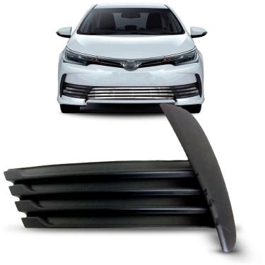 Imagem de Moldura Farol Milha Corolla 2018 A 2020 Preta Sem Furo