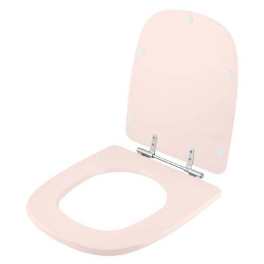 Imagem de Assento Sanitario Poliester Pêssego Rosa Shell Para Vaso