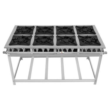 Imagem de Fogão Super 40 Kenok 8 Bocas Duplas Baixa Pressão Fbsu8b.777