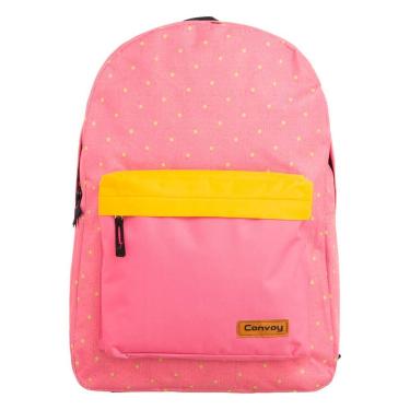Imagem de Bolsa Mochila Escolar Rosa Com Poá Feminina