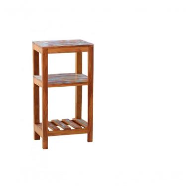 Imagem de Aparador Ilha Bancada 50 Cm Madeira Maciça Pátina