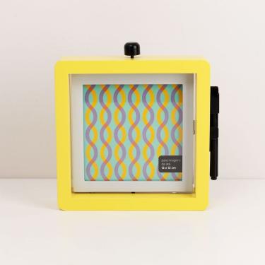 Imagem de Porta Retrato Giratorio Amarelo 12x12 Cm