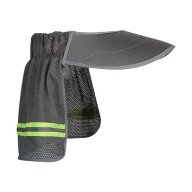 Imagem de MotiveTech Protetor Solar para Capacete, Aba Completa, Malha, Uso Conveniente, Viseira Portátil, Chapéu, Viseira para Construção, Trabalho Ao Ar Livre, Homem, Mu, Cinza, Tamanho real